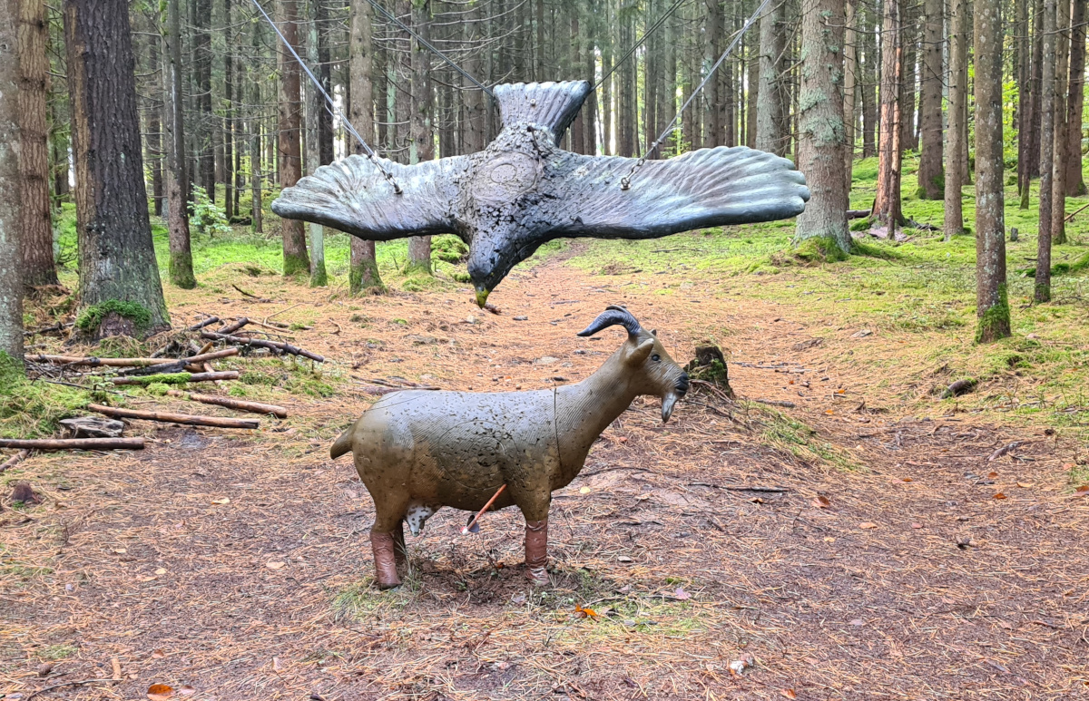Colemen Traditionell intuitiv Bogenschießen, 3D Bogenparcours Schloß Guteneck