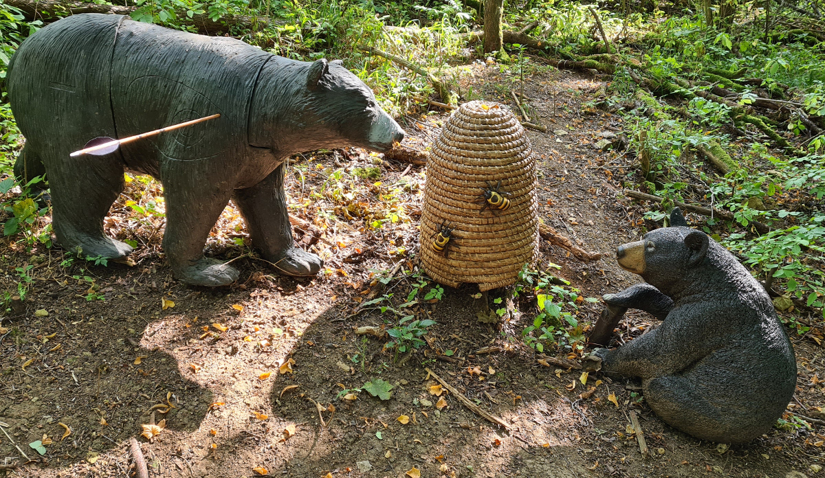 Colemen Traditionell intuitiv Bogenschießen, 3D Bogenparcours Streutal Archers