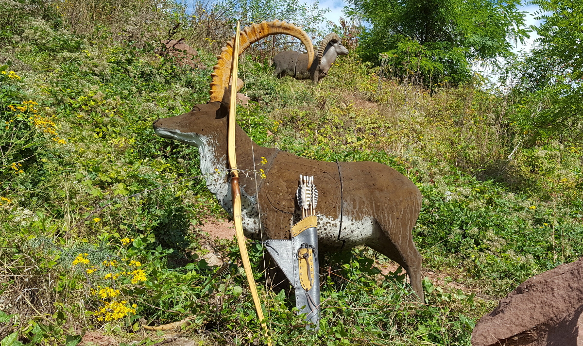 Colemen Traditionell intuitiv Bogenschießen, 3D Bogenparcours Wolfsschlucht