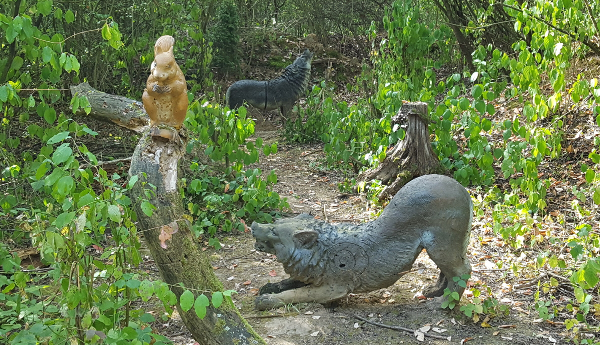 Colemen Traditionell intuitiv Bogenschießen, 3D Bogenparcours Wolfsschlucht