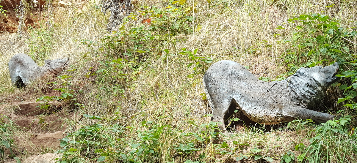 Colemen Traditionell intuitiv Bogenschießen, 3D Bogenparcours Wolfsschlucht